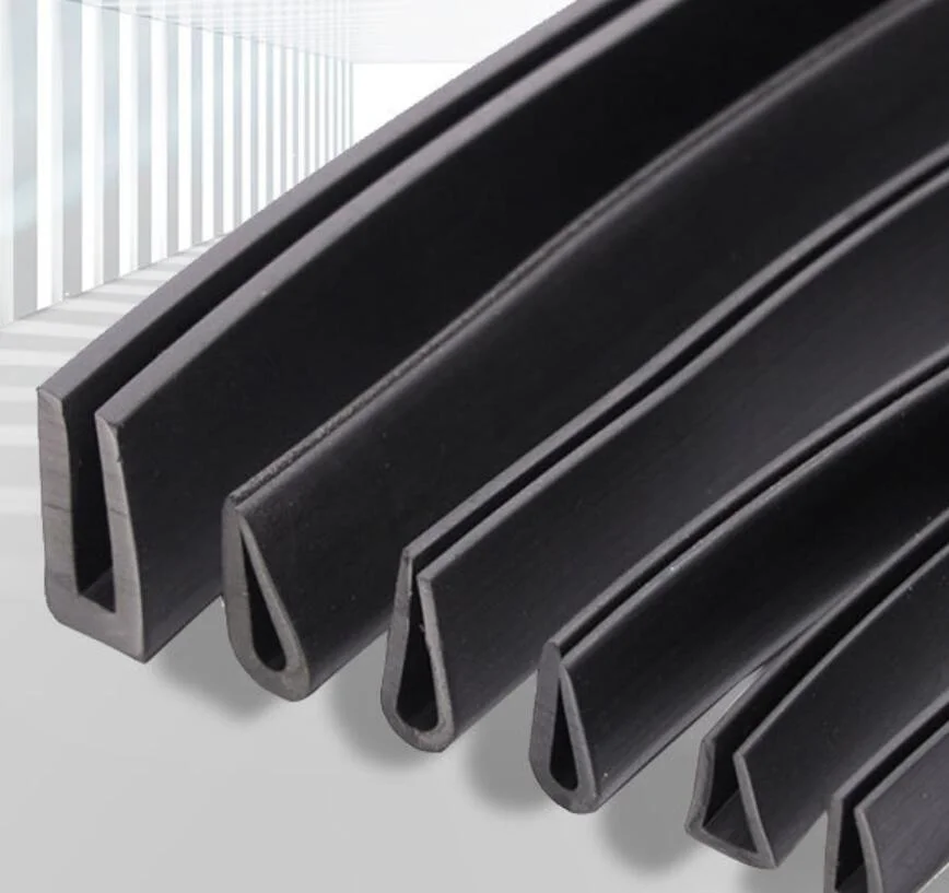 Door Edge Guard Strip U-Channel Edge Trim Weather Stripping Car Door Edge Flexibility Rubber Guards Seal Strip