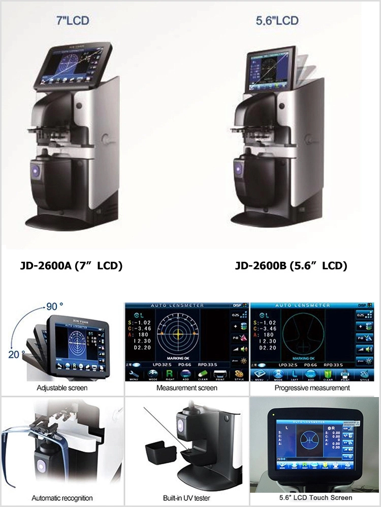 Optical Equipment Jd-2600b Auto Lensmeter Lens Tester